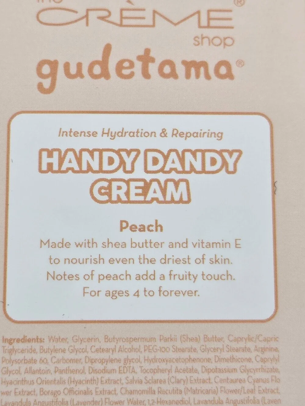 The Crème Shop Gudetama Peach Handy Dandy Cream - Peach